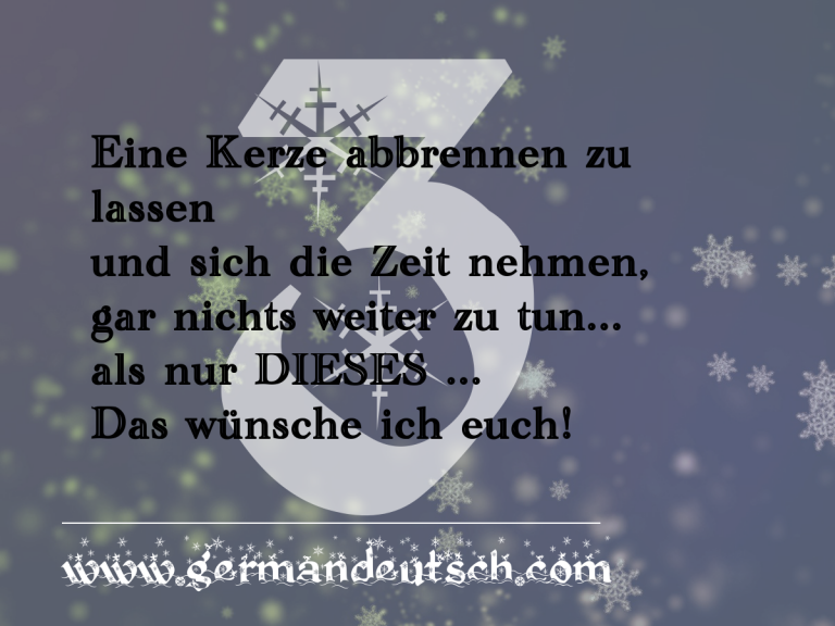 3. 12. – Adventskalender für den Deutschkurs 3. 12. – Adventskalender für den Deutschkurs