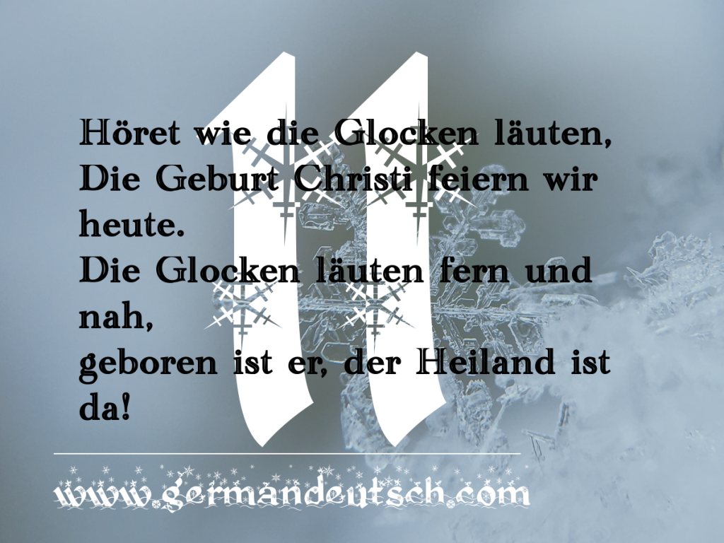 11. 12. – Adventskalender für den Deutschkurs