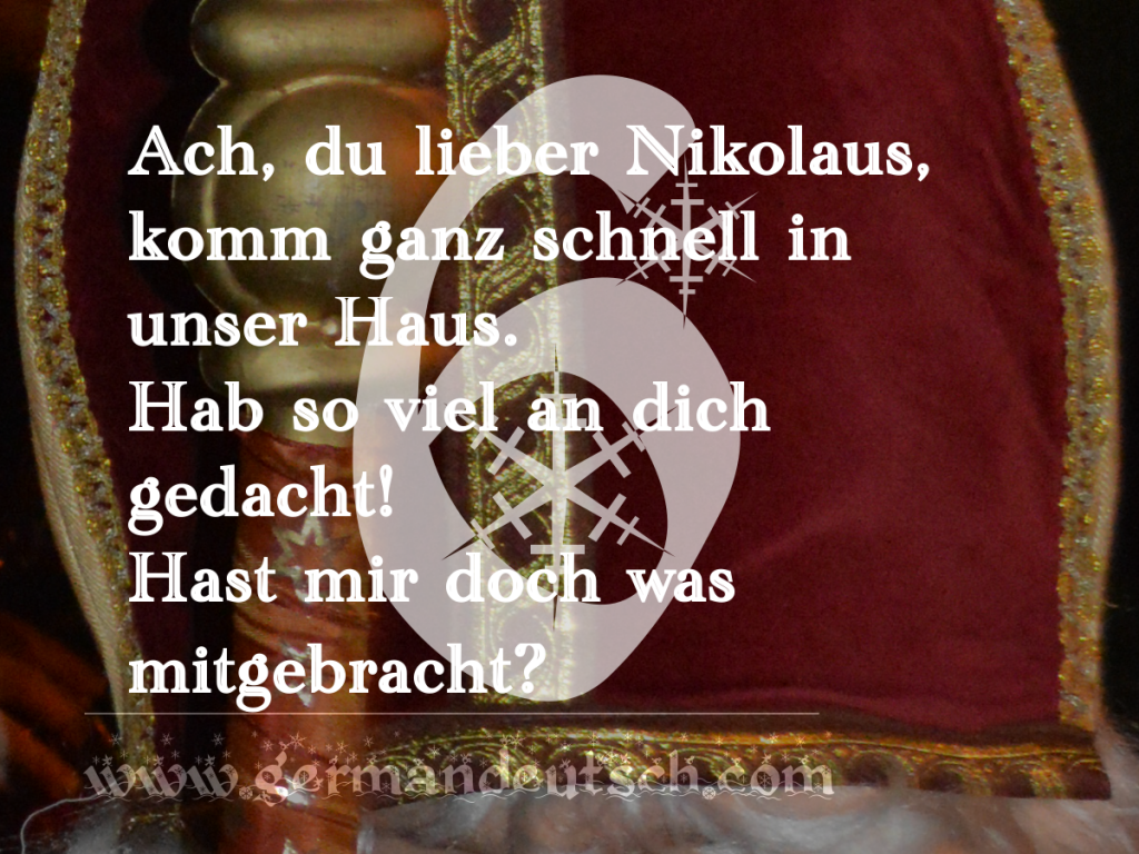 6. 12. – Adventskalender für den Deutschkurs