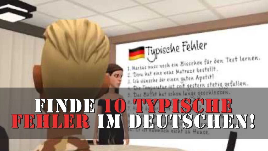 finde 10 fehler - deutsch