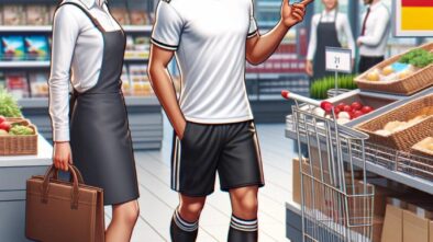 A Beginner’s Guide to German Through Football:“Shopping in Germany (A1/8)“
