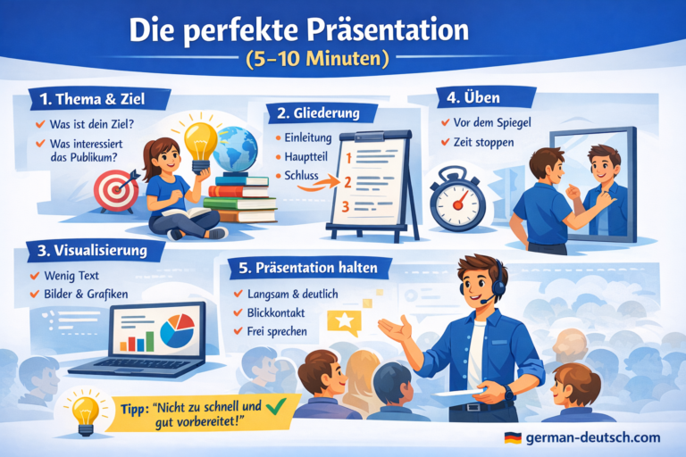 Wie hält man eine erfolgreiche Präsentation (5–10 Minuten)? Wie hält man eine erfolgreiche Präsentation (5–10 Minuten)?
